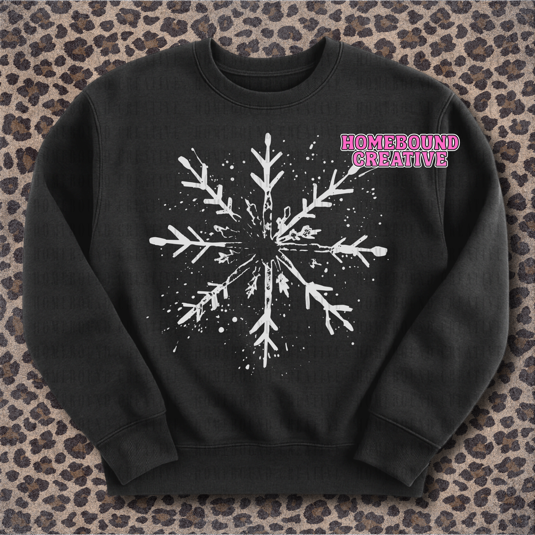 Snowflake Splatter SVG + PNG