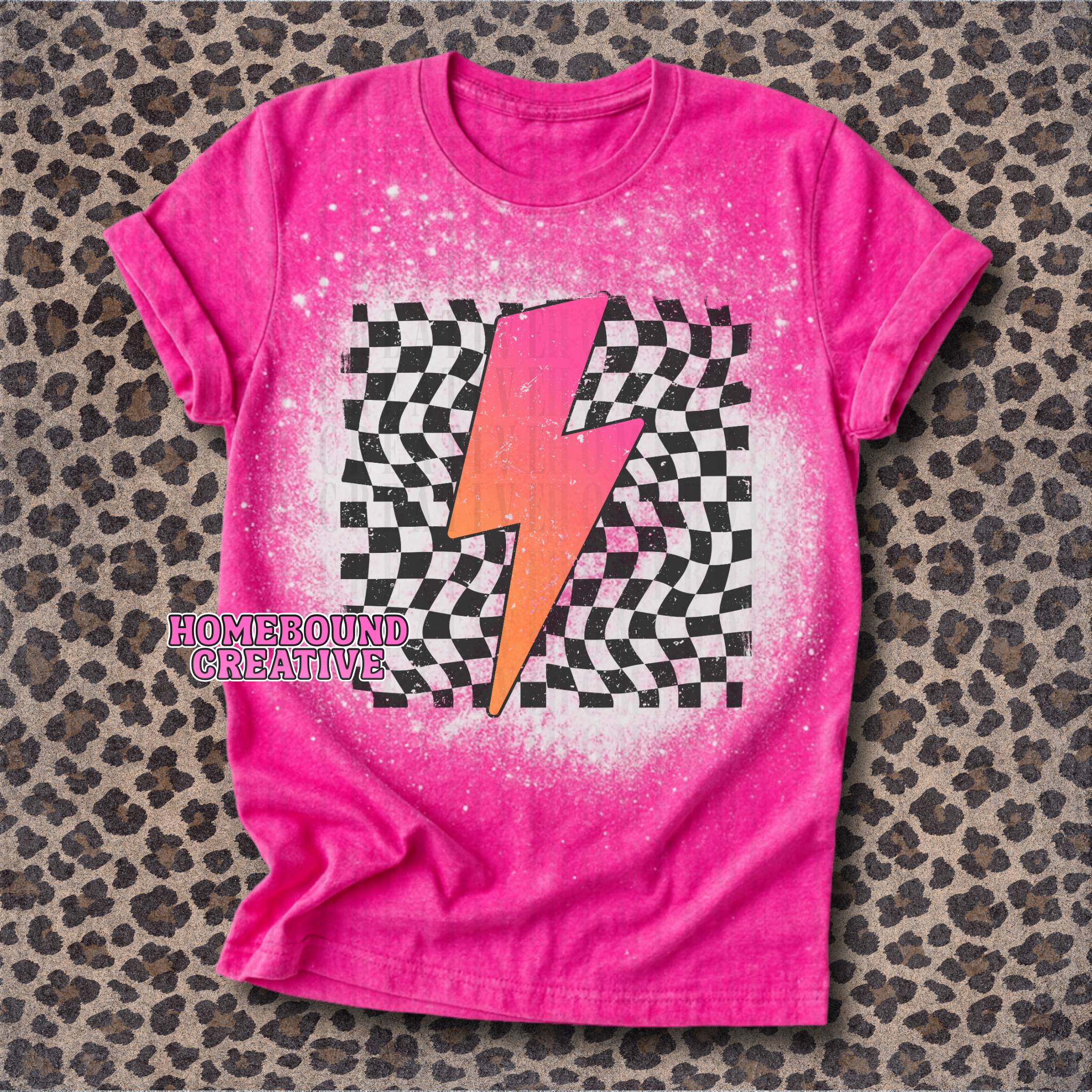 Neon Gradient Lightning PNG