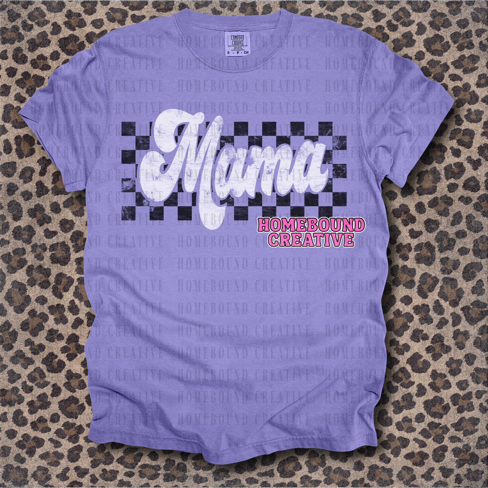 OG Retro Checkered Mama PNG