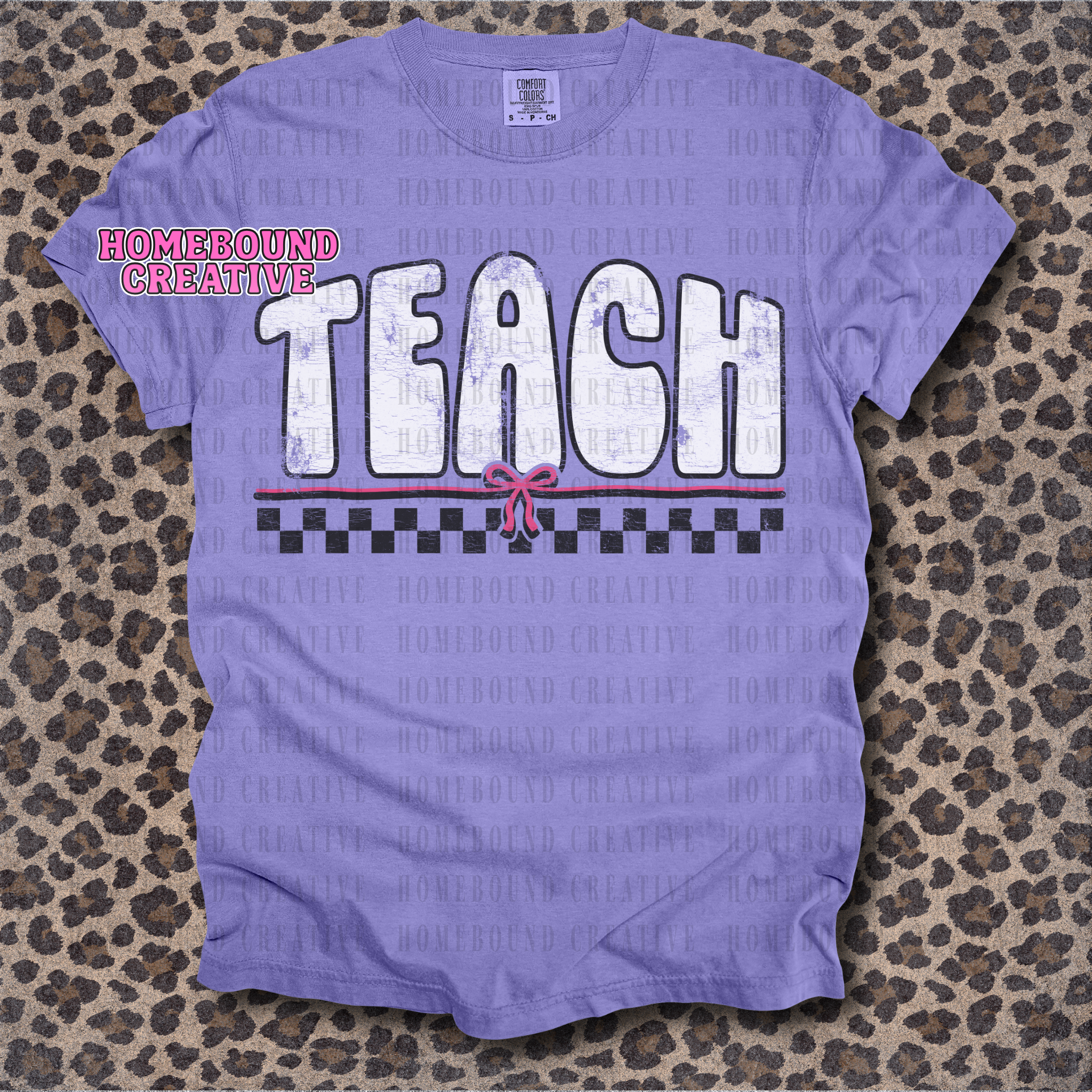 Coquette Checkered Teach PNG