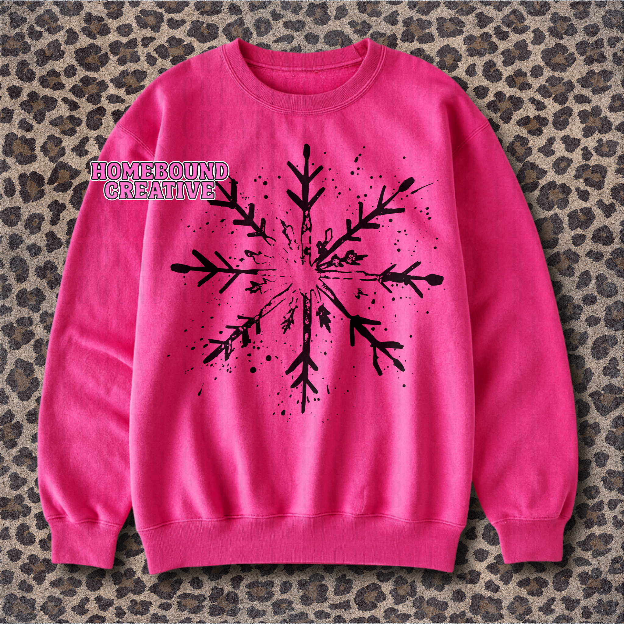 Snowflake Splatter SVG + PNG