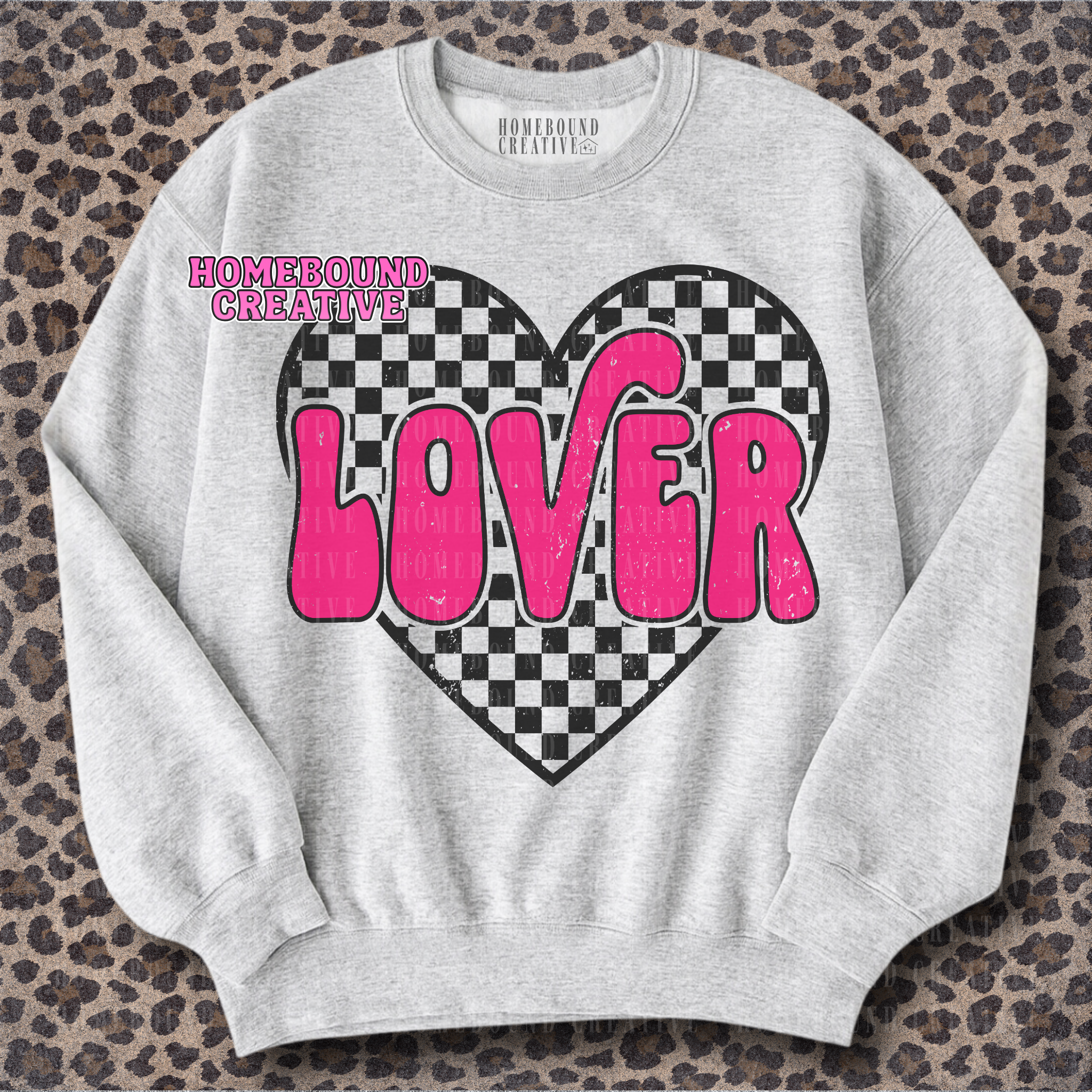 Checkered Heart Lover PNG