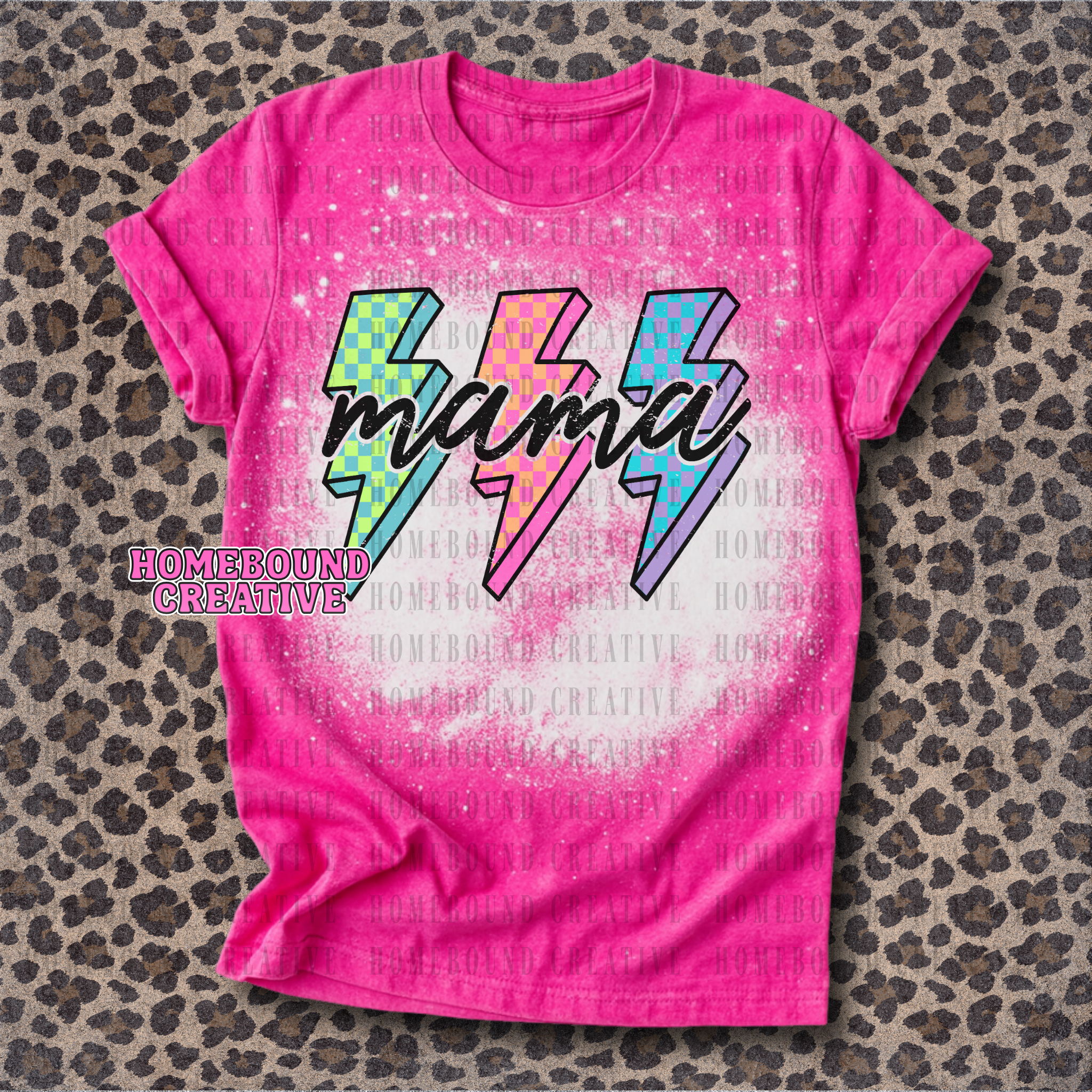 Neon Lightning Mama PNG