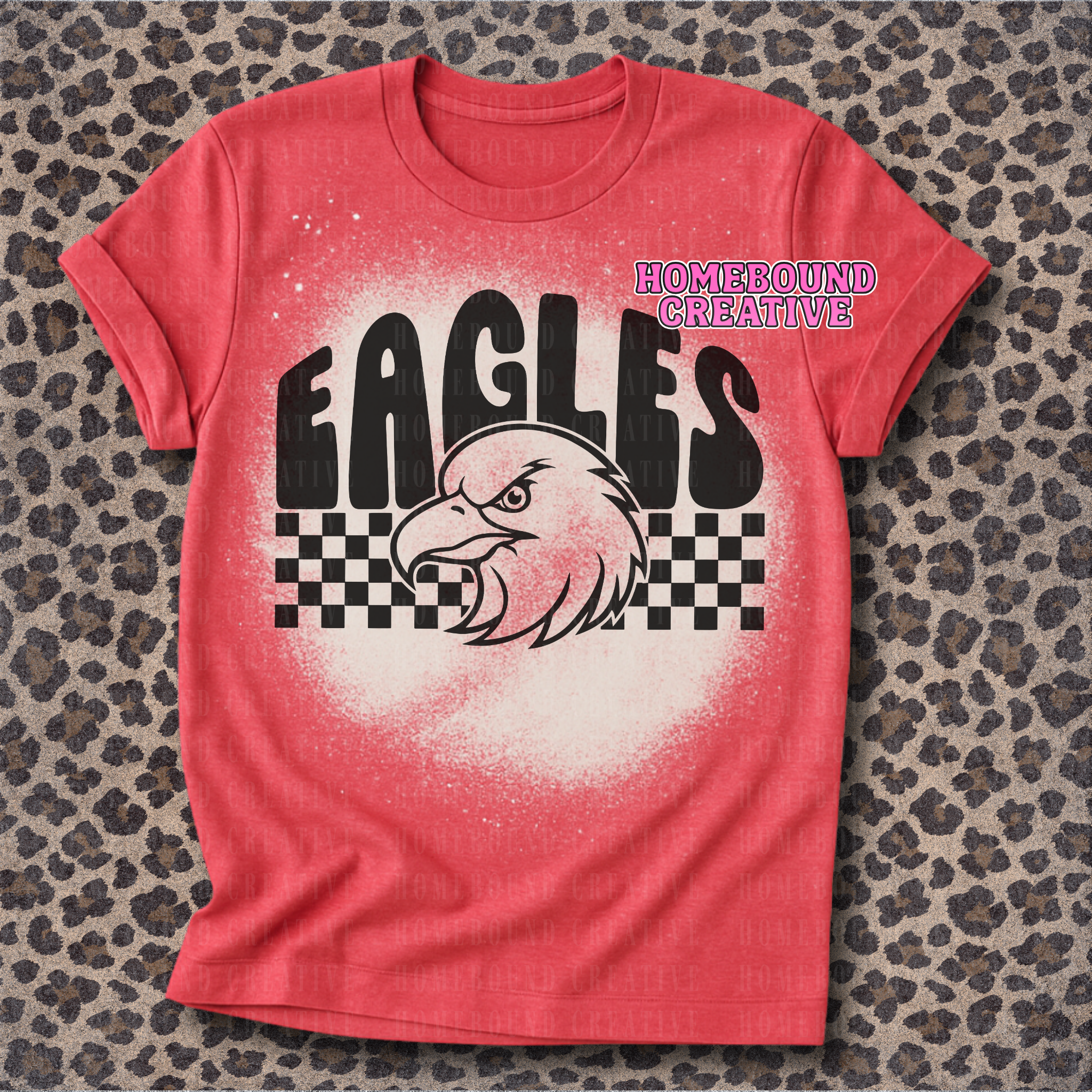 Checkered Arc Eagles SVG + PNG
