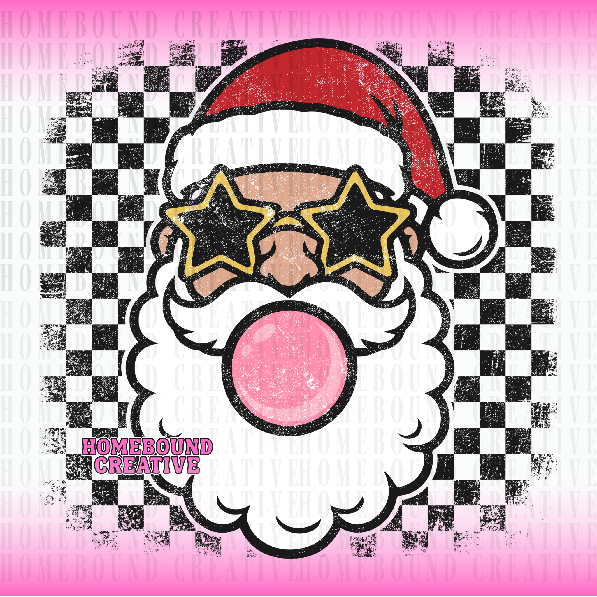 Cool Santa Bubblegum PNG