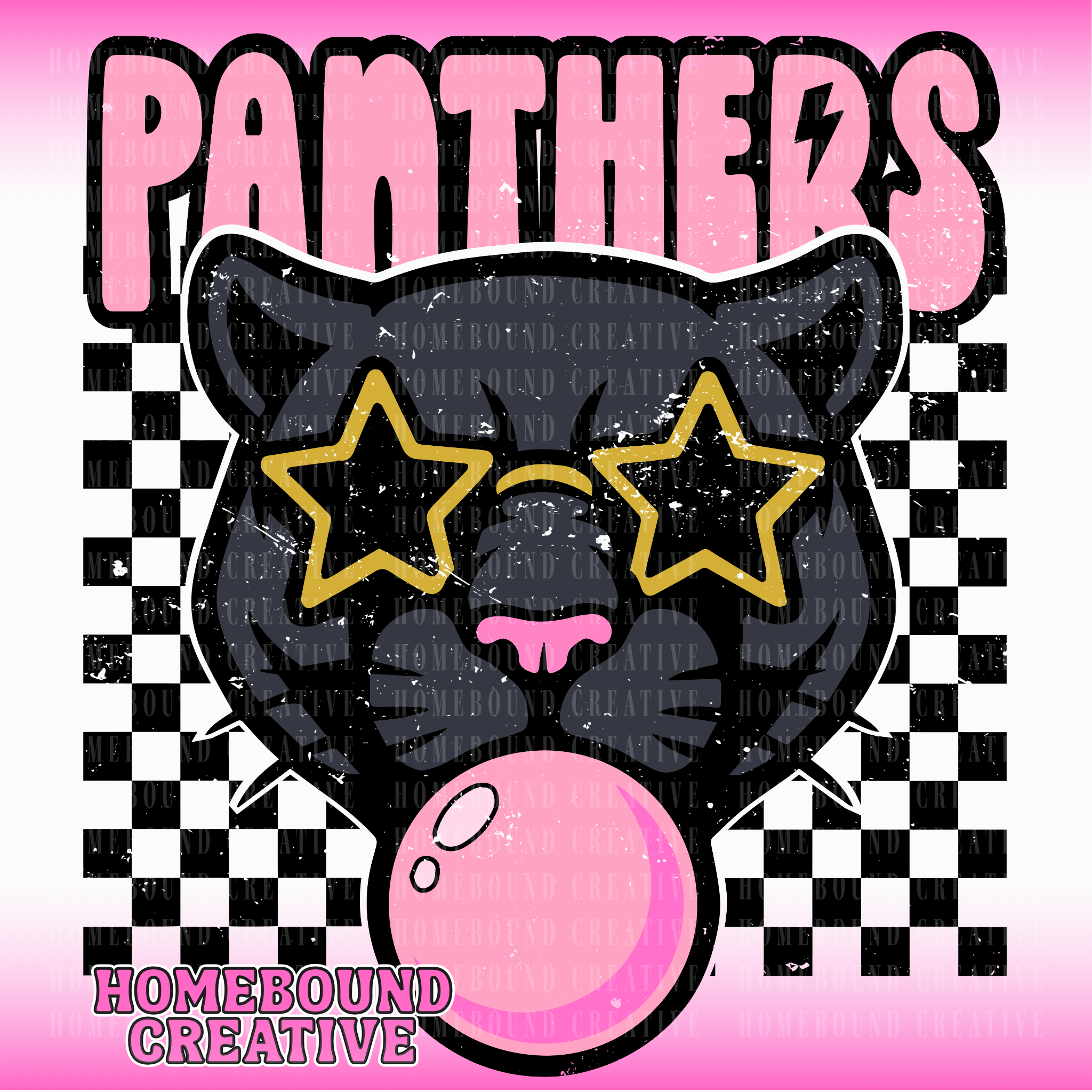 Bubblegum Panthers PNG