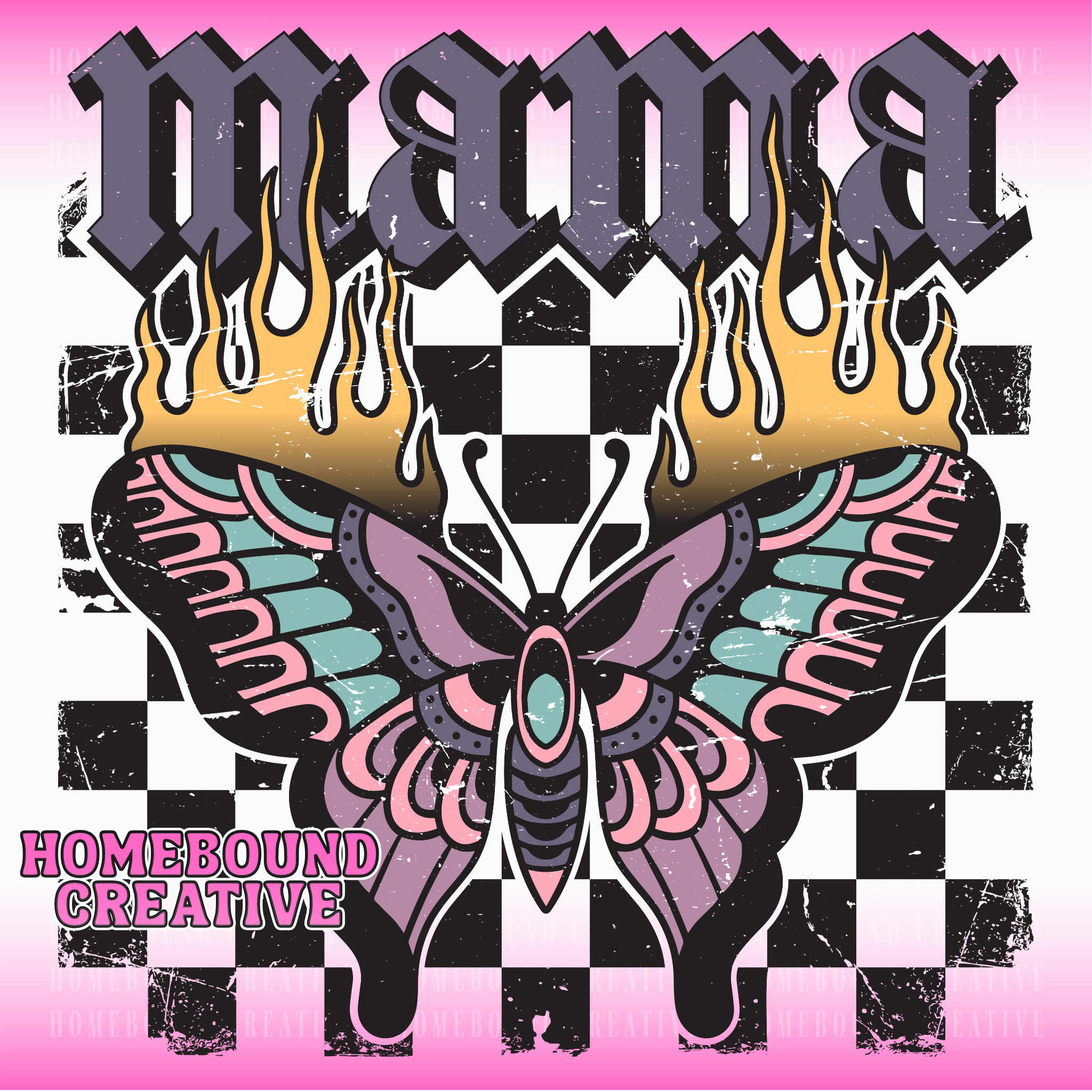Rock Mama Butterfly PNG