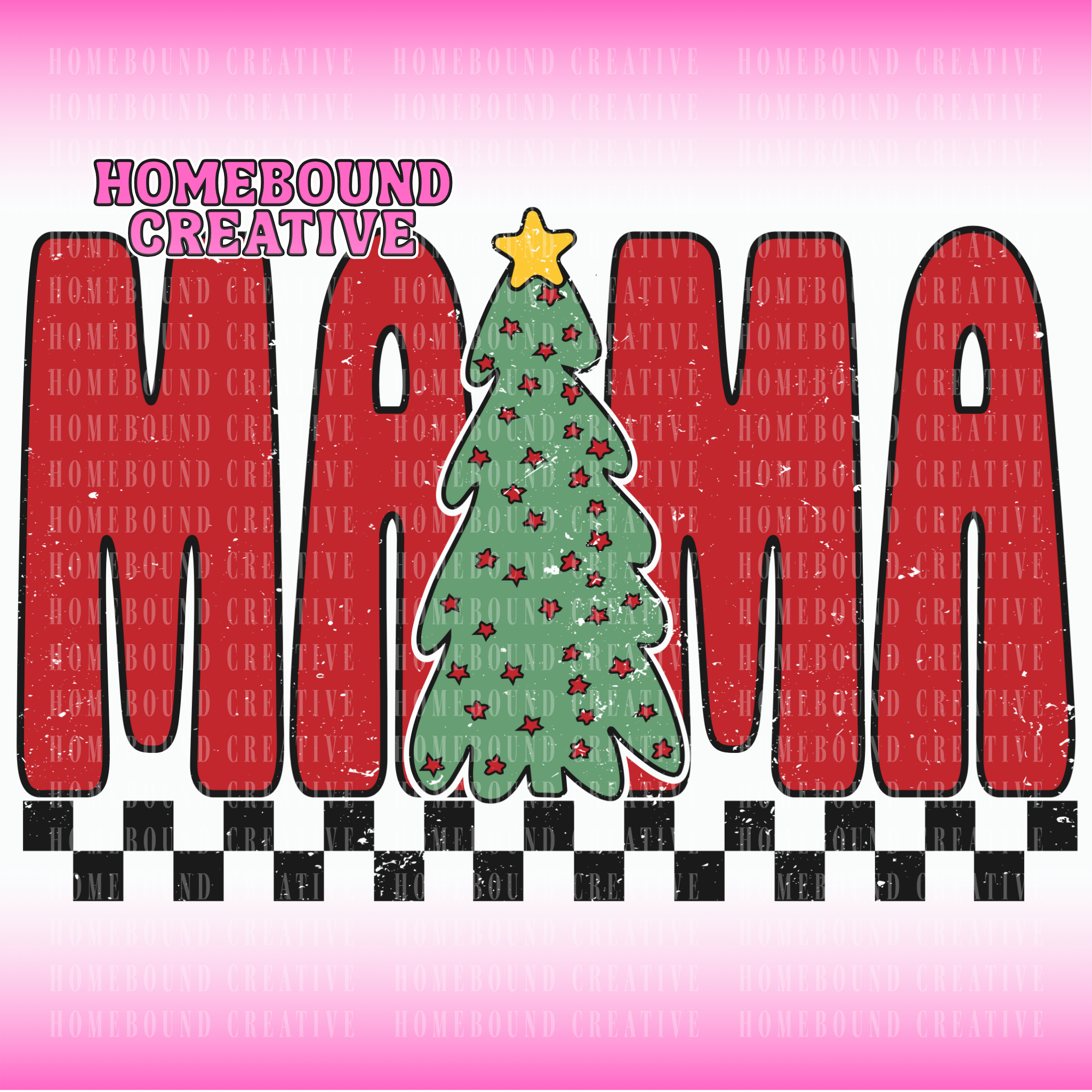 Christmas Tree Mama PNG