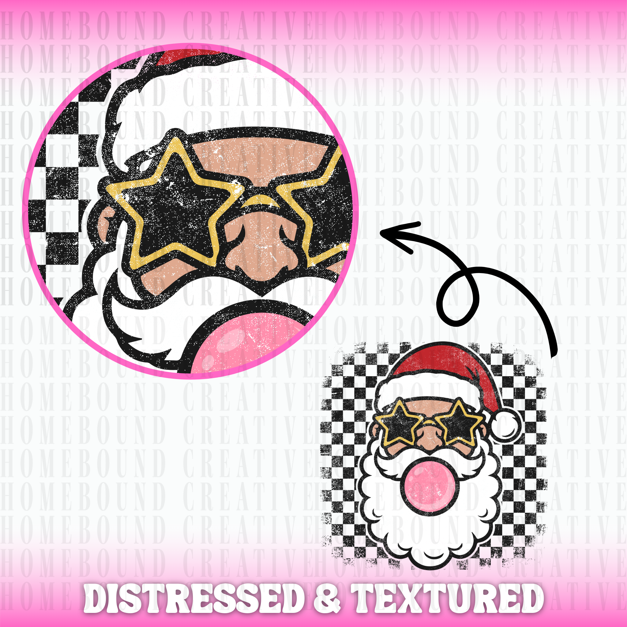 Cool Santa Bubblegum PNG