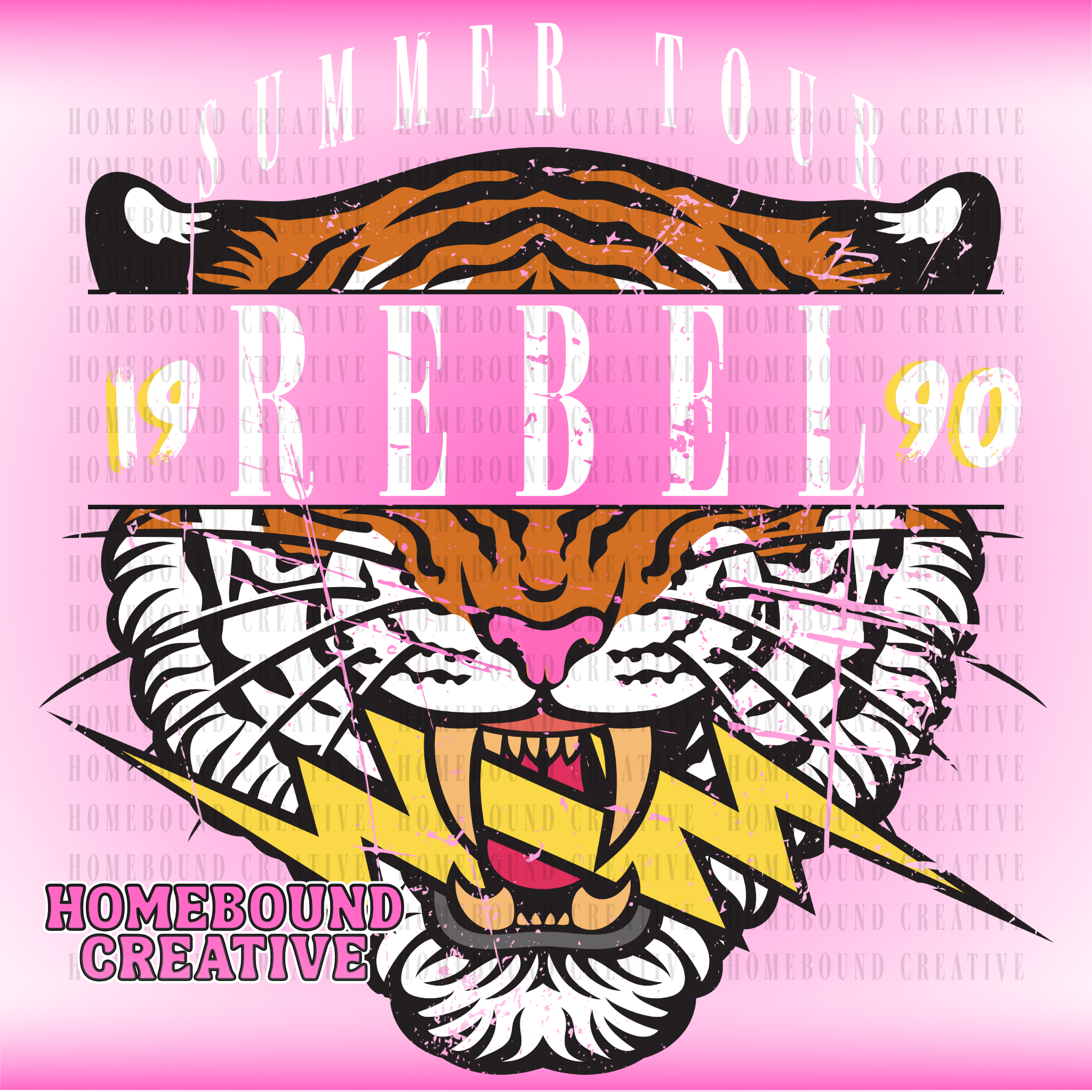 Summer Tour Tiger PNG
