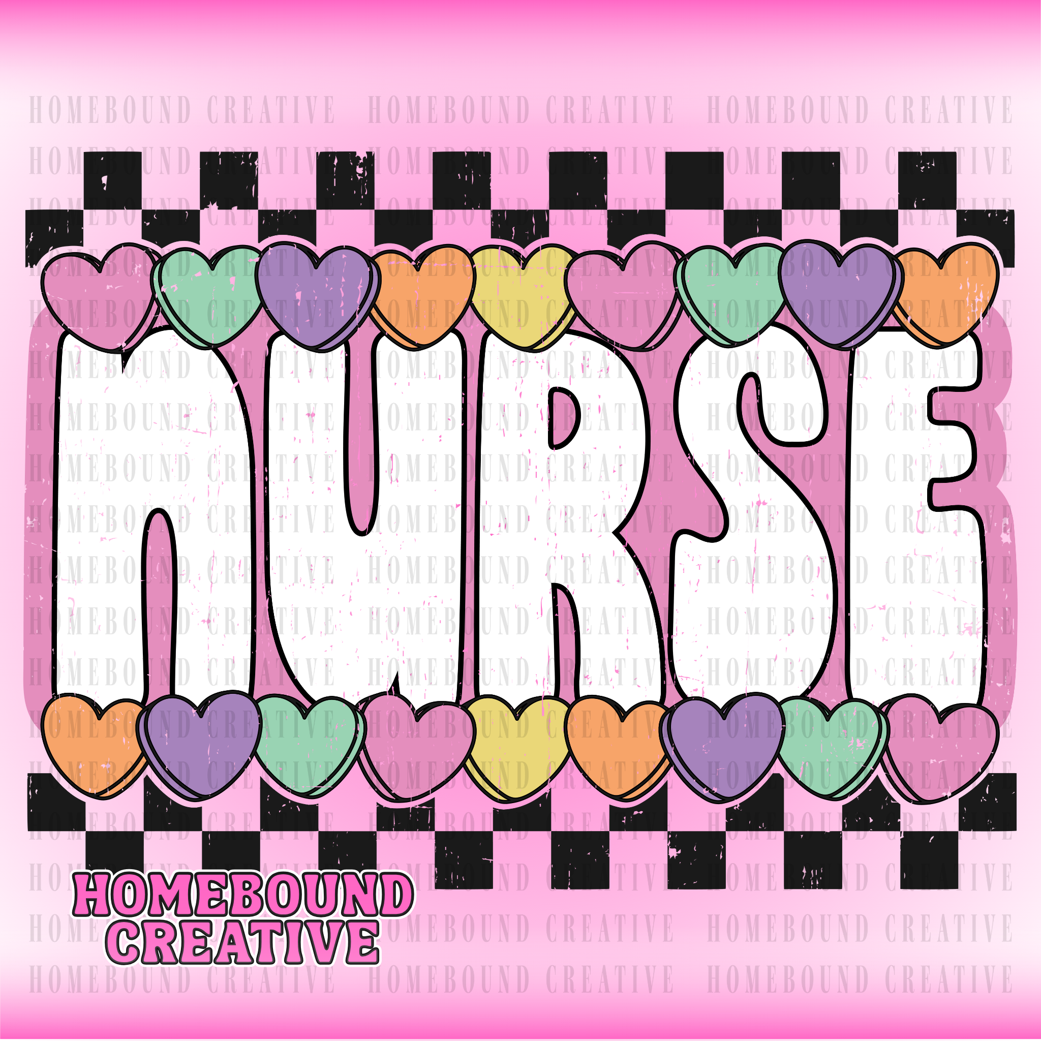 Candy Hearts Nurse PNG