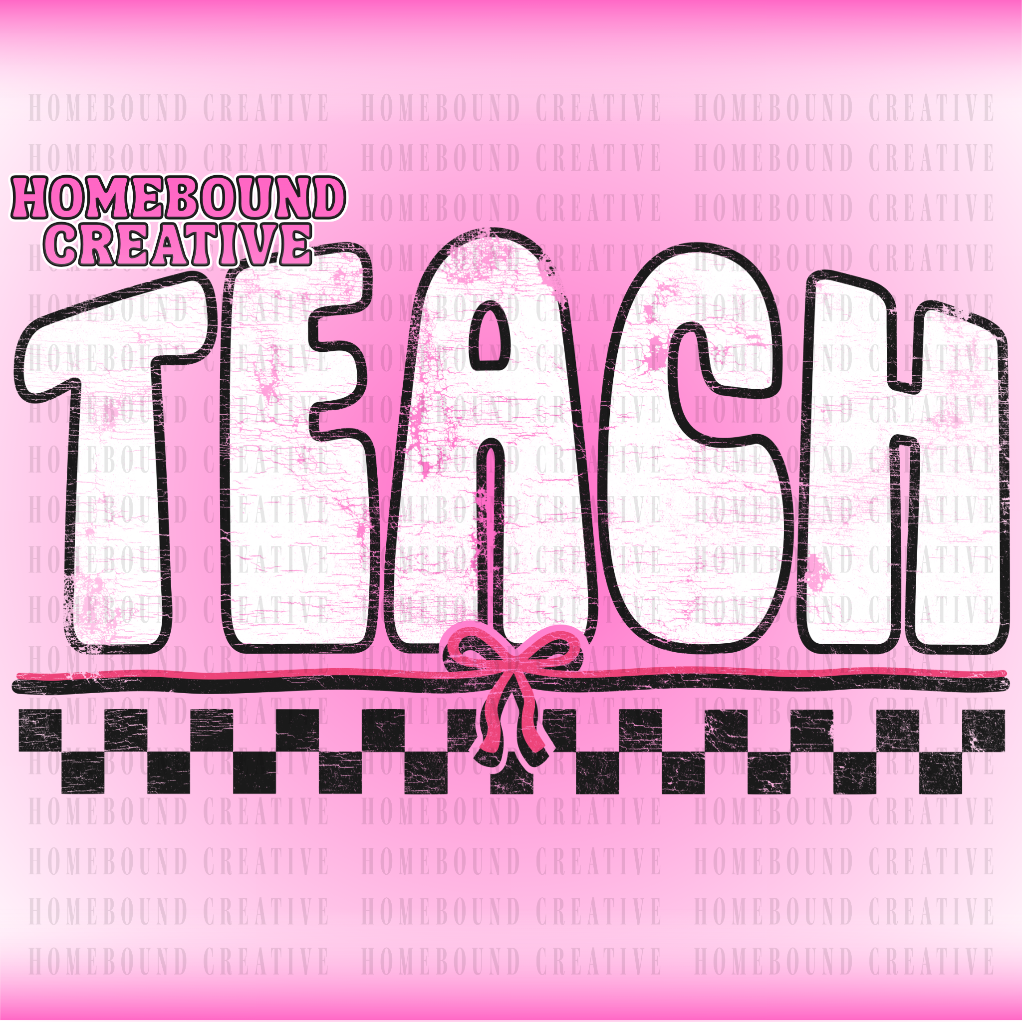 Coquette Checkered Teach PNG