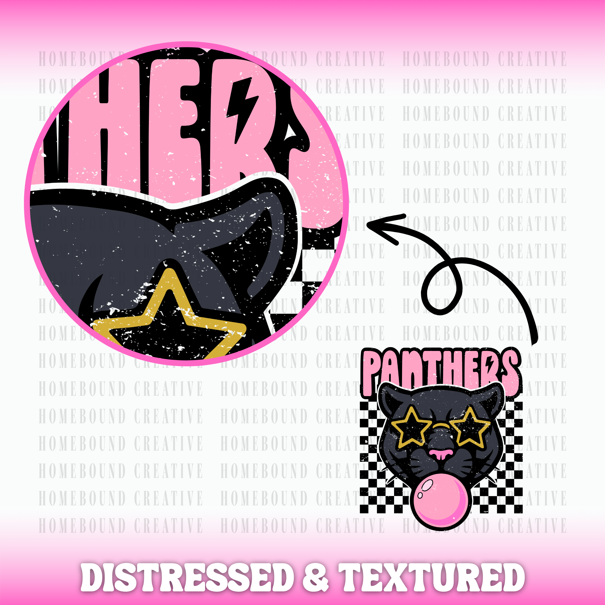 Bubblegum Panthers PNG