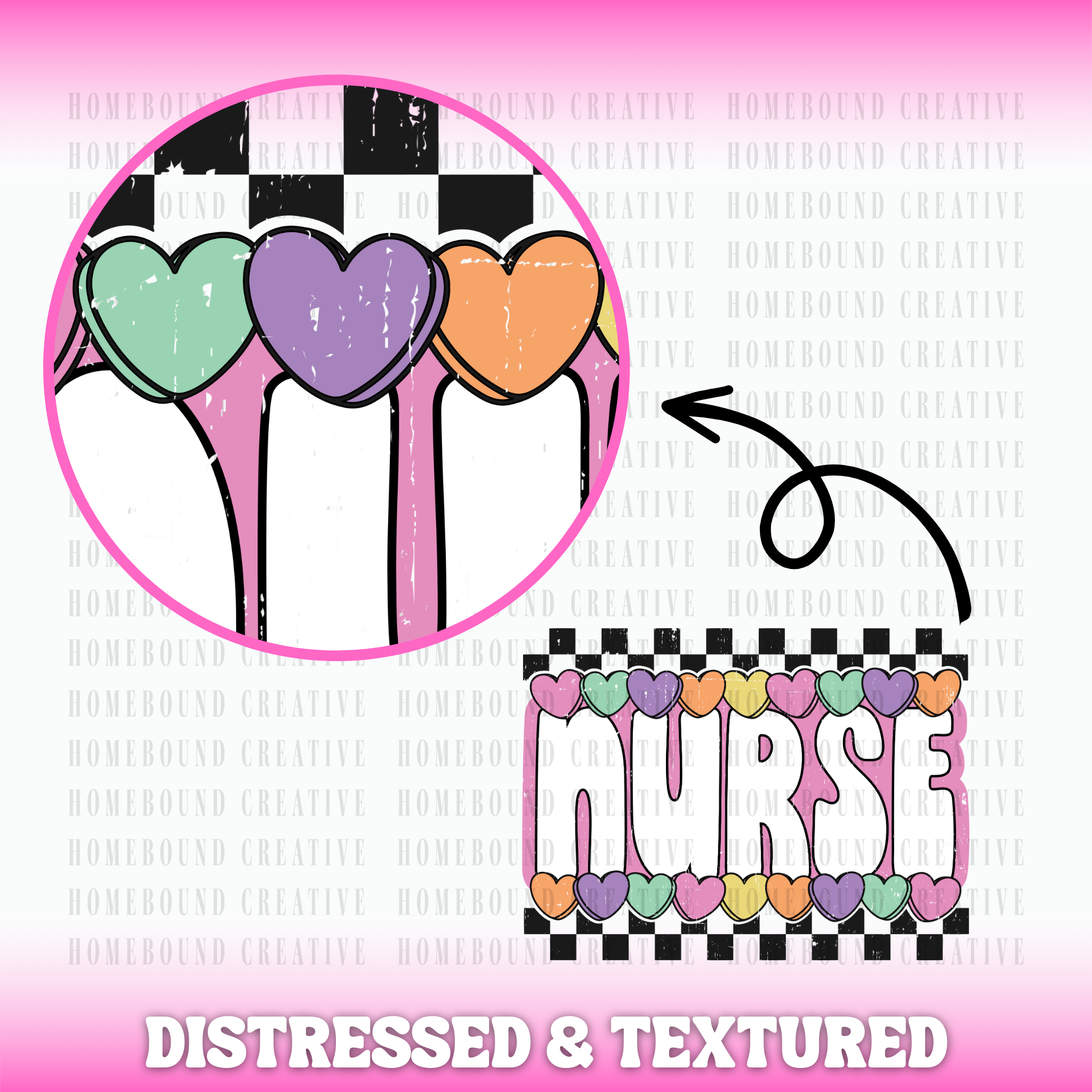 Candy Hearts Nurse PNG