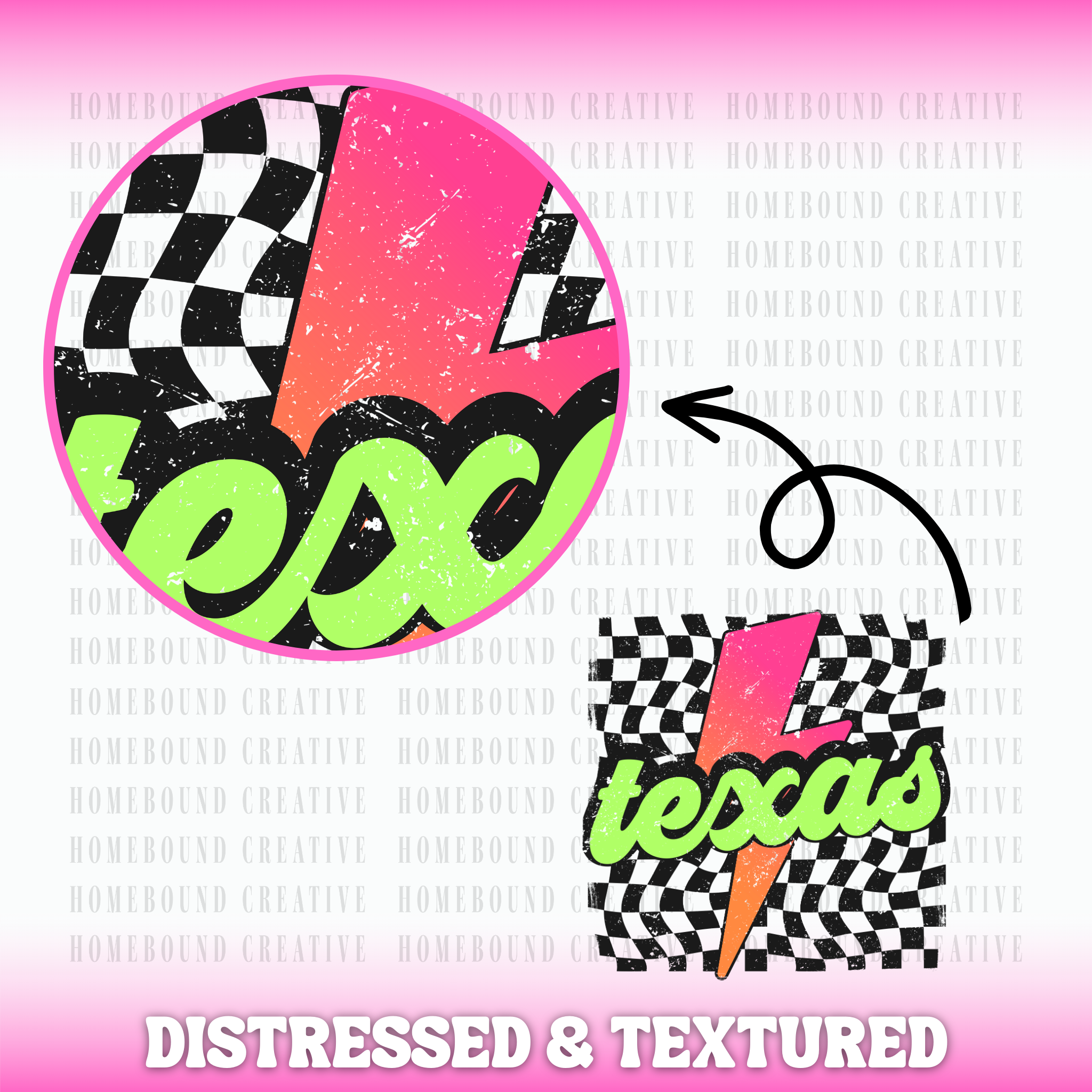 Lightning Texas Checkered PNG