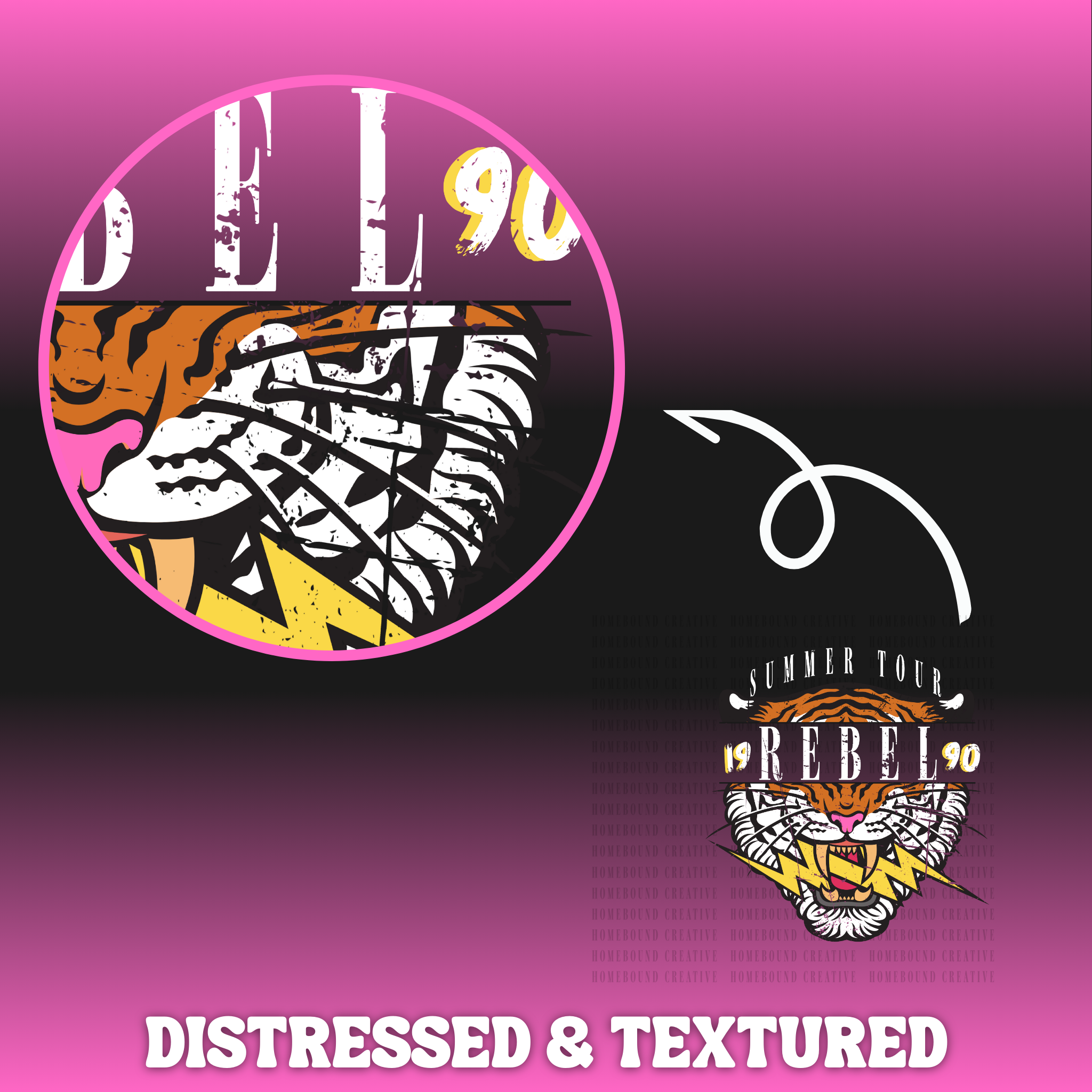 Summer Tour Tiger PNG