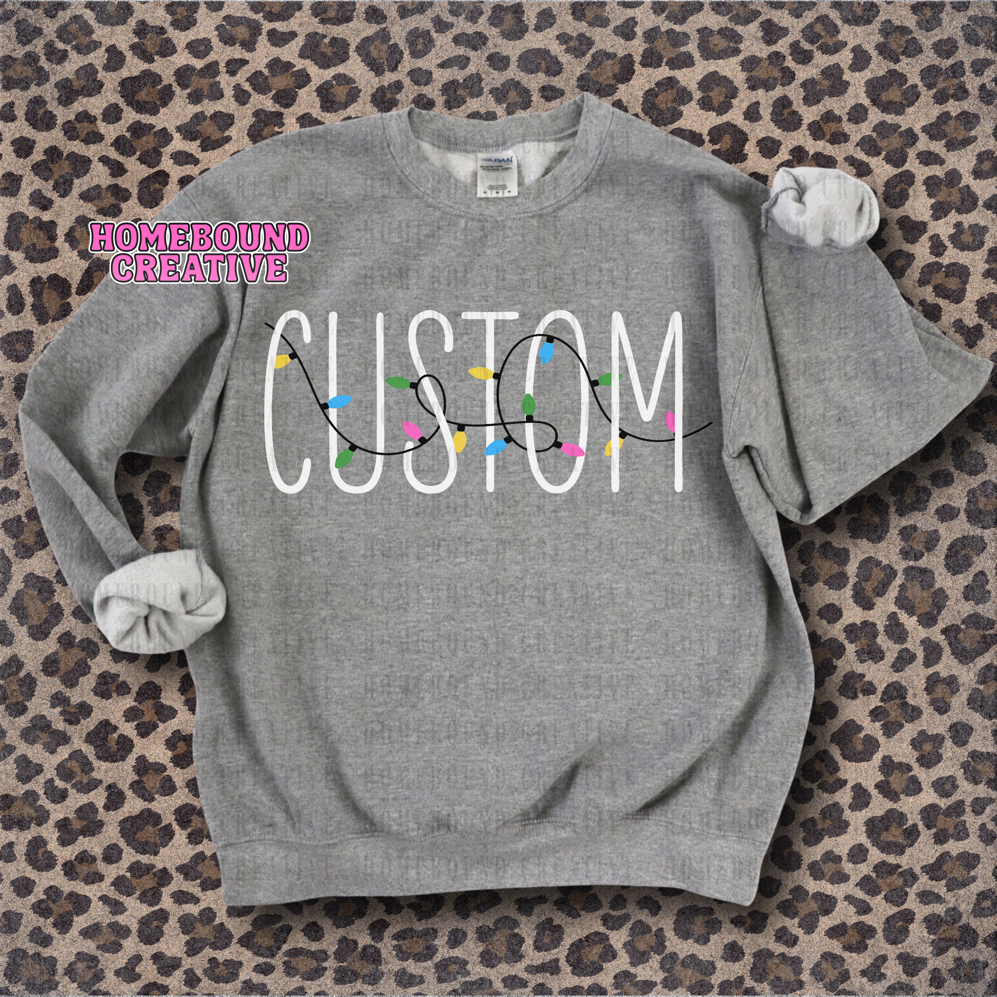 Custom Holiday Lights PNG