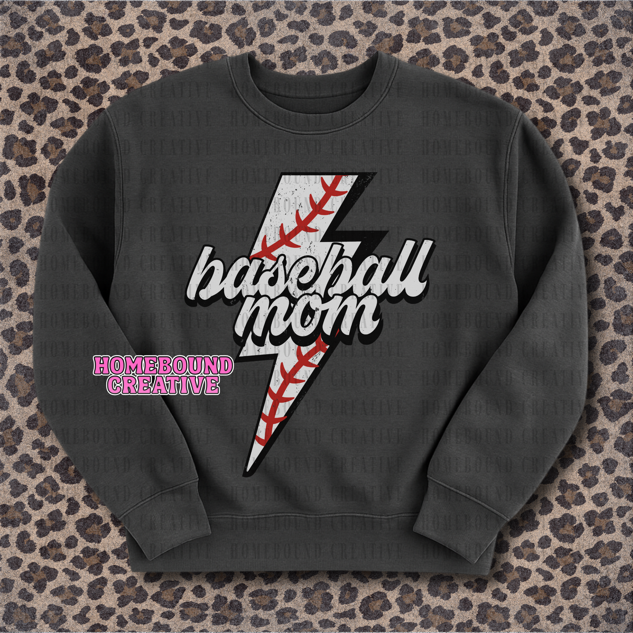 Lightning Baseball Mom PNG